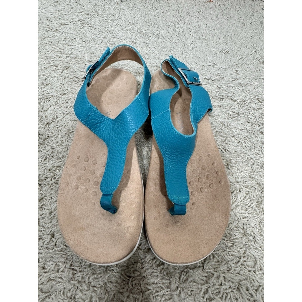 Vionic Terra Adjustable Toe Post Heel Strap Orthotic Comfort Sandals Womens 8